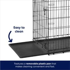 Frisco Heavy Duty Fold & Carry Single Door Collapsible Wire Dog Crate -Frisco 109783 PT3. AC SS1800 V1667229294