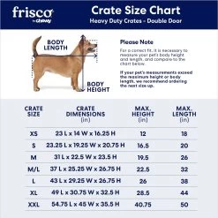 Frisco Heavy Duty Fold & Carry Double Door Collapsible Wire Dog Crate 11 Frisco Heavy Duty Fold & Carry Double Door Collapsible Wire Dog Crate -Frisco 109789 PT2. AC SS1800 V1672870100