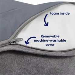 Frisco Plush Pillow Cat & Dog Bed W/ Removable Cover -Frisco 129513 PT3. AC SS1800 V1700243658