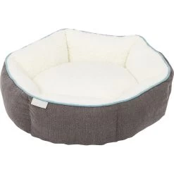 Frisco Sherpa Hexagon Bolster Cat & Dog Bed -Frisco 144813 PT2. AC SS1800 V1566404009