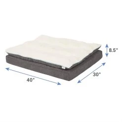 Frisco Plush Orthopedic Pillowtop Dog Bed W/Removable Cover -Frisco 144858 PT2. AC SS1800 V1674228032