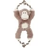 Frisco Monkey Plush With Rope Squeaky Dog Toy -Frisco 147067 Main. AC SS1800 V1539286337