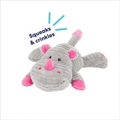 Frisco Rhino Corduroy Plush Squeaky Dog Toy -Frisco 152828 PT2. AC SS1800 V1695671061