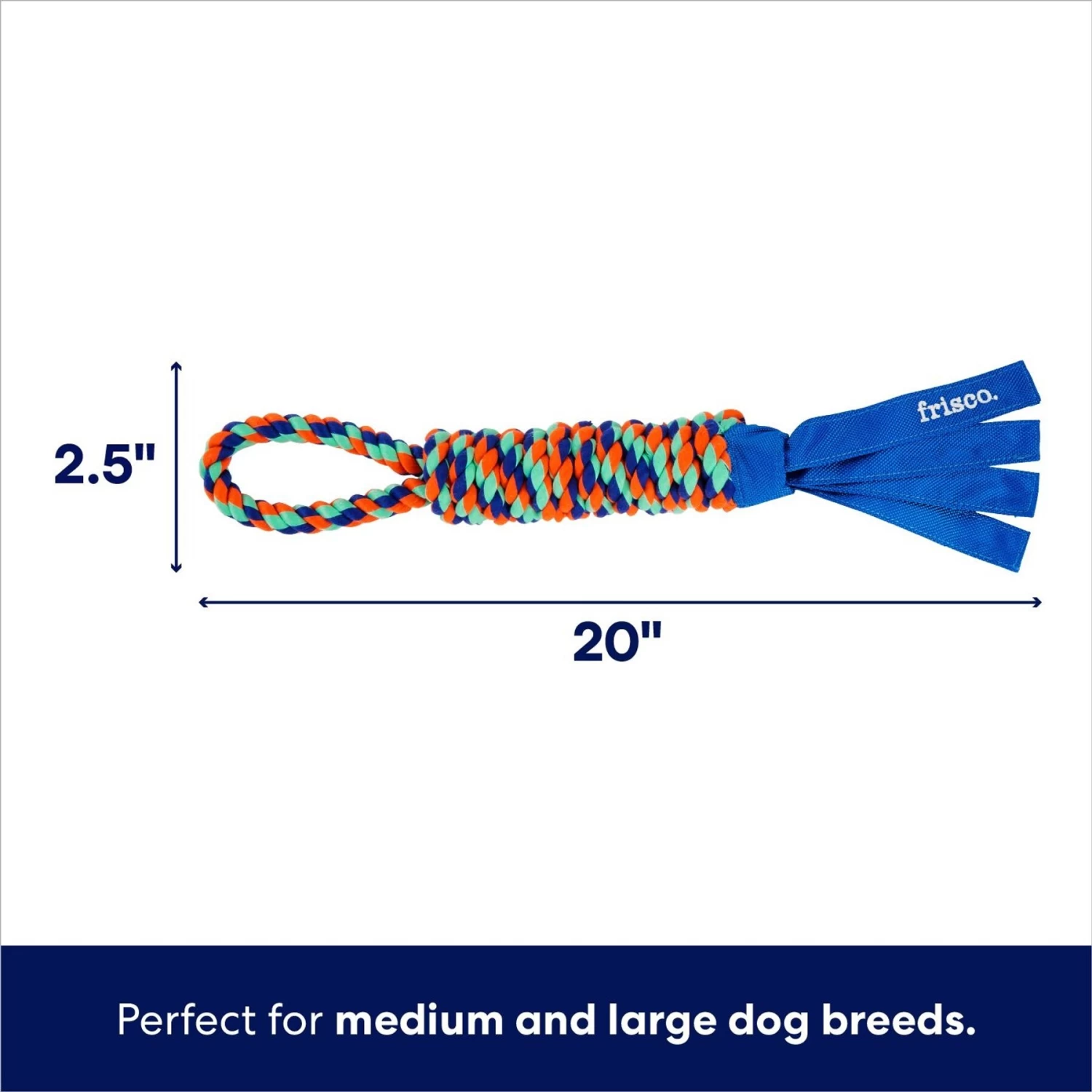 Frisco Rope With Handle & Tassels Dog Toy 4 Frisco Rope With Handle & Tassels Dog Toy - Image 2