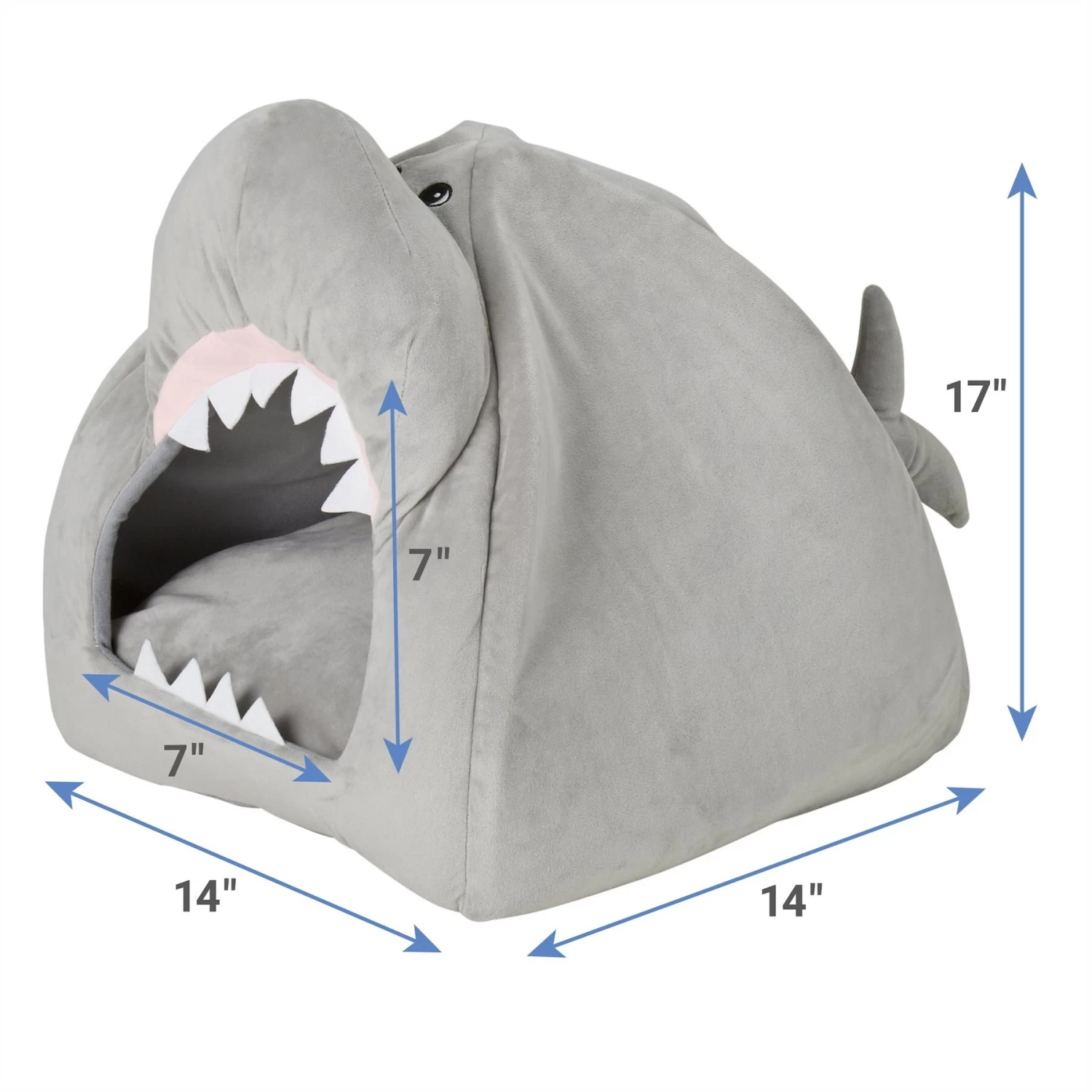 Frisco Novelty Shark Covered Cat & Dog Bed 6 Frisco Novelty Shark Covered Cat & Dog Bed - Image 4