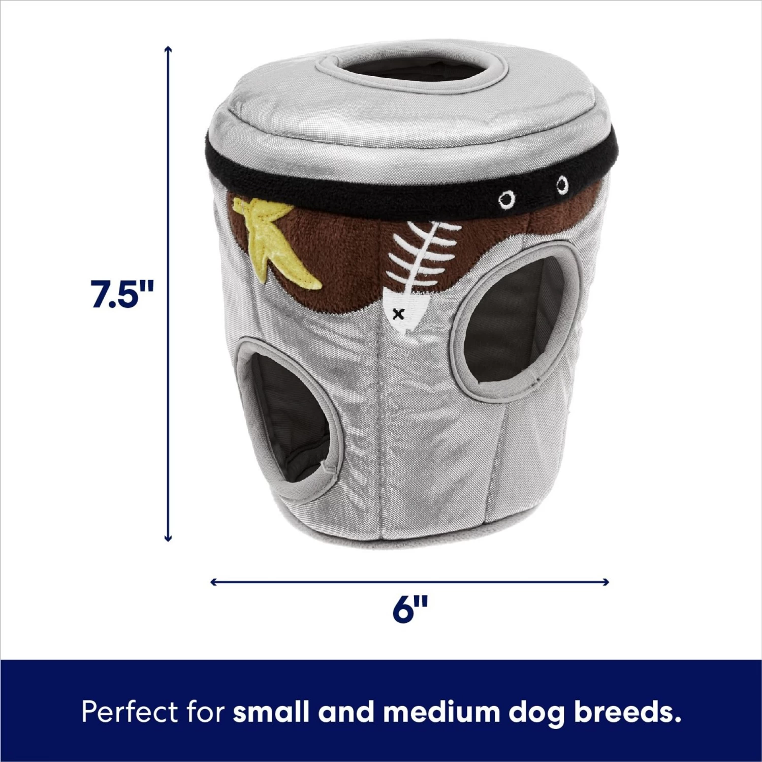 Frisco Trash Can & Raccoons Hide & Seek Puzzle Plush Squeaky Dog Toy 4 Frisco Trash Can & Raccoons Hide & Seek Puzzle Plush Squeaky Dog Toy - Image 2