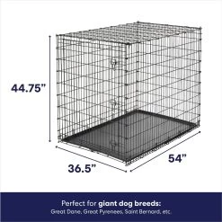 Frisco Heavy Duty Single Door Wire Dog Crate -Frisco 210677 PT1. AC SS1800 V1667227472