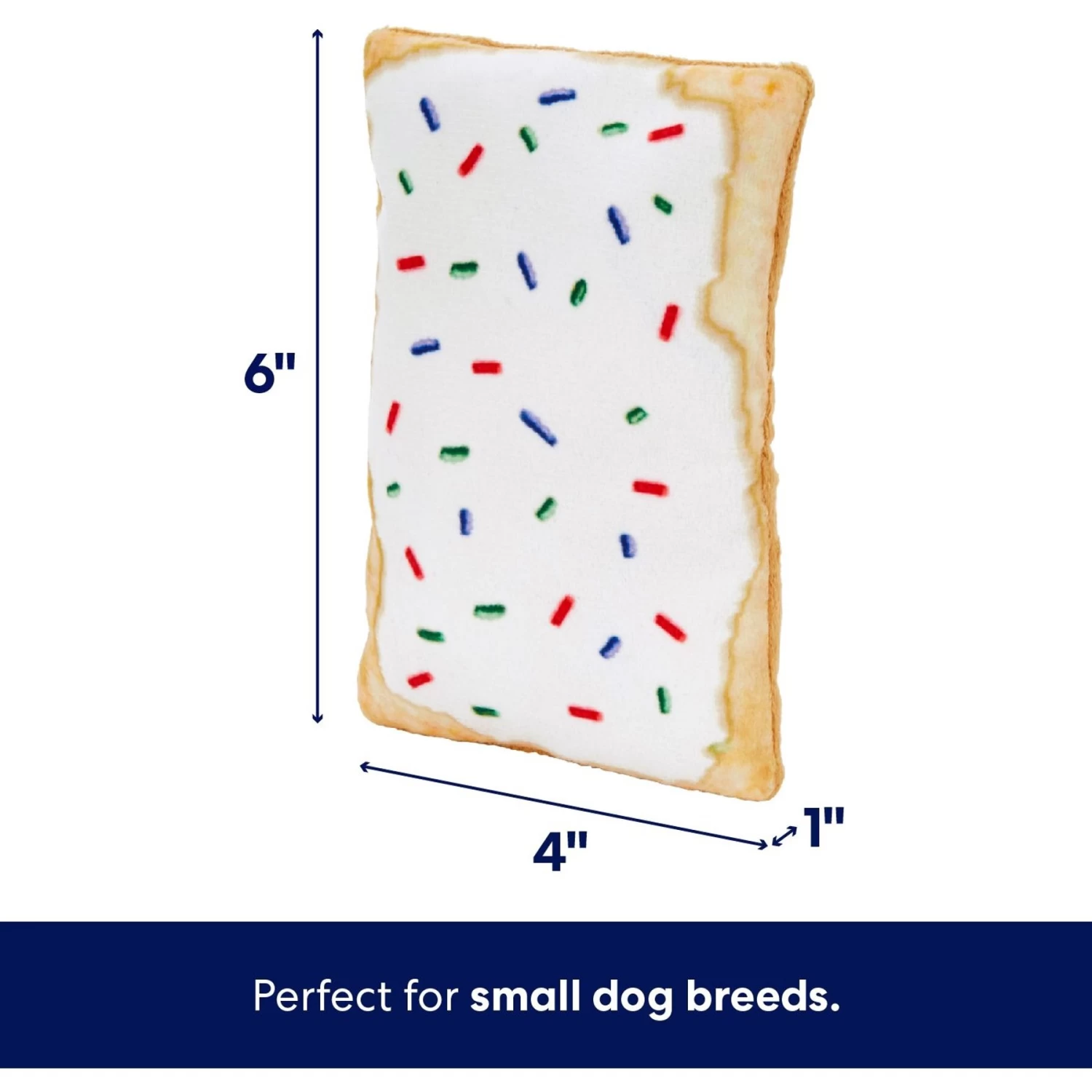 Frisco Frosted Pastry Stuffing-Free Flat Plush Squeaky Dog Toy 4 Frisco Frosted Pastry Stuffing-Free Flat Plush Squeaky Dog Toy - Image 2