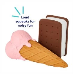 Frisco Ice Cream Sandwich & Ice Cream Cone Latex Squeaky Dog Toy 9 Frisco Ice Cream Sandwich & Ice Cream Cone Latex Squeaky Dog Toy -Frisco 213840 PT2. AC SS1800 V1695748351