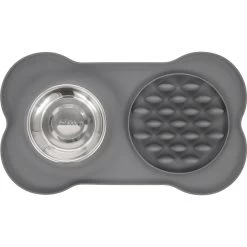 Frisco Silicone Slow Feeder Mat With Stainless Steel Bowl -Frisco 215983 PT3. AC SS1800 V1591020073