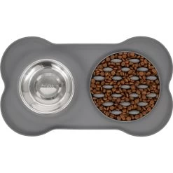 Frisco Silicone Slow Feeder Mat With Stainless Steel Bowl -Frisco 215983 PT4. AC SS1800 V1591020085