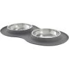 Frisco Double Stainless Steel Pet Bowl With Silicone Mat -Frisco 215986 MAIN. AC SS1800 V1591020063