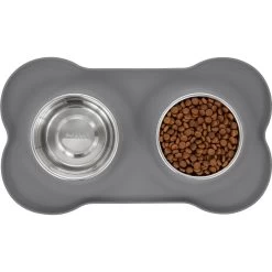 Frisco Silicone Stainless Steel Double Diner Dog & Cat Bowl 13 Frisco Silicone Stainless Steel Double Diner Dog & Cat Bowl -Frisco 215990 PT4. AC SS1800 V1591020097