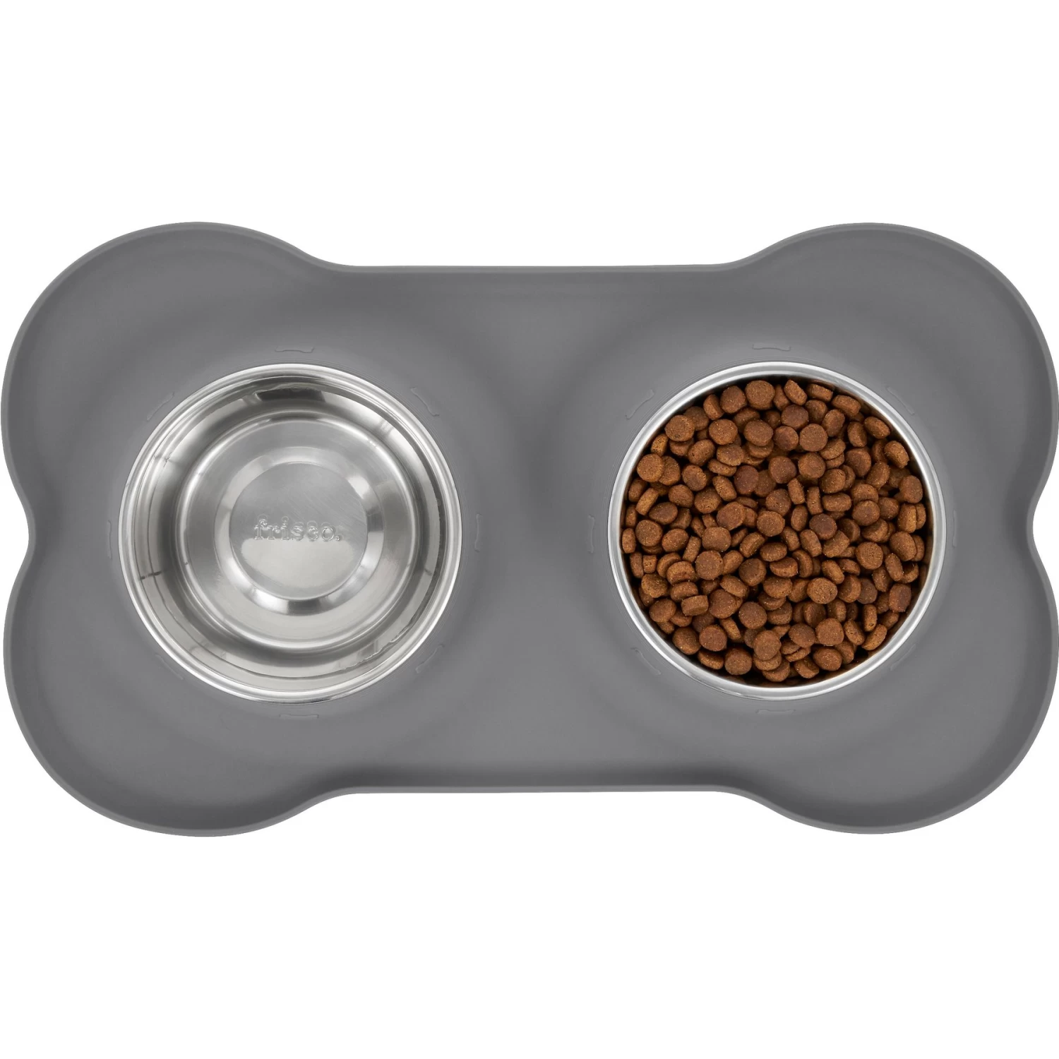 Frisco Silicone Stainless Steel Double Diner Dog & Cat Bowl 7 Frisco Silicone Stainless Steel Double Diner Dog & Cat Bowl - Image 5
