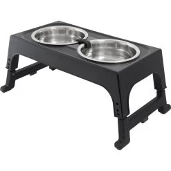 Frisco Stainless Steel Bowls With Adjustable Elevated Holder