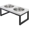 Frisco Marble Print Stainless Steel Double Elevated Dog Bowl -Frisco 216017 MAIN. AC SS1800 V1591020394