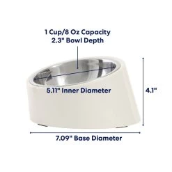 Frisco Slanted Stainless Steel Bowl -Frisco 216028 PT1. AC SS1800 V1685731992