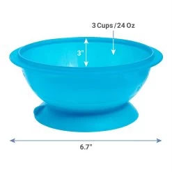 Frisco Plastic Suction Bowl, Blue 11 Frisco Plastic Suction Bowl, Blue -Frisco 216037 PT1. AC SS1800 V1600374482