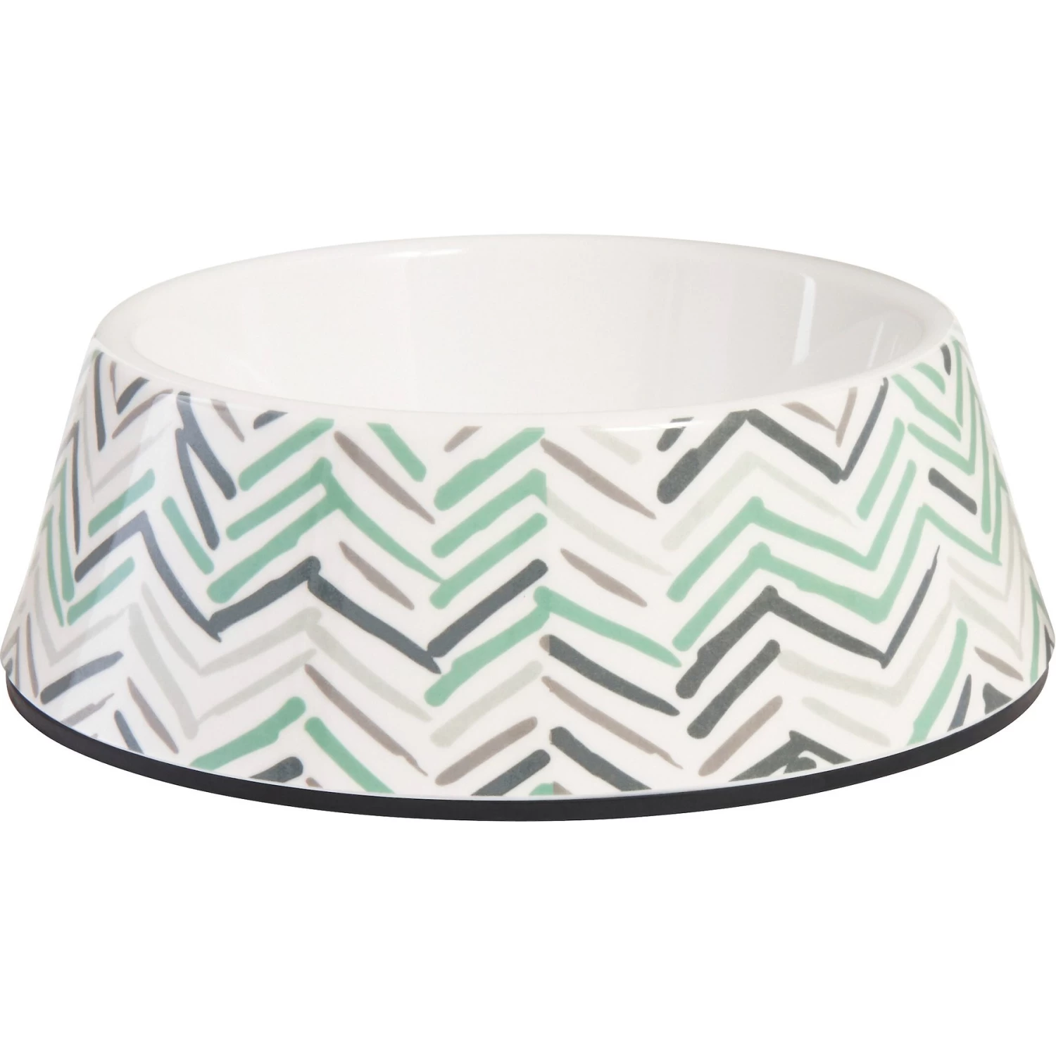 Frisco Chevron Brushed Melamine Bowl 3 Frisco Chevron Brushed Melamine Bowl