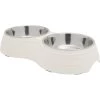 Frisco Stainless Steel Double Dog Bowls With Melamine Stand -Frisco 232092 MAIN. AC SS1800 V1605057108