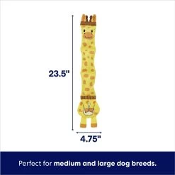 Frisco Giraffe Ballistic Nylon Stuffing-Free Squeaky Dog Toy -Frisco 233611 PT1. AC SS1800 V1695748359