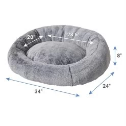 Frisco Plush Camel Back Donut Bolster Cat & Dog Bed -Frisco 235028 PT1. AC SS1800 V1627579354