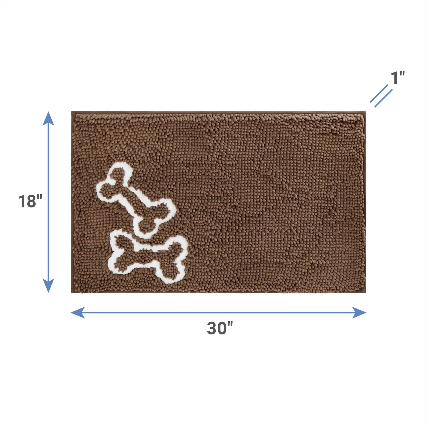 Frisco Microfiber Chenille Bones Mat 4 Frisco Microfiber Chenille Bones Mat - Image 2