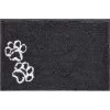 Frisco Microfiber Chenille Paw Print Dog & Cat Mat, Dark Gray -Frisco 235894 MAIN. AC SS1800 V1603316200
