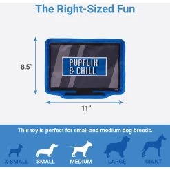 Frisco Zoomies & Chill TV Flat Plush Squeaky Dog Toy -Frisco 241685 PT1. AC SS1800 V1612879574