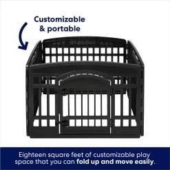 Frisco 4-Panel Dog Exercise Playpen With Door, 24-in -Frisco 244546 PT4. AC SS1800 V1603407098
