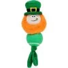 Frisco St. Patrick's Leprechaun Plush With Tennis Ball Squeaky Dog Toy