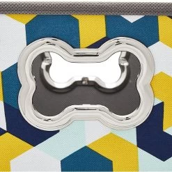 Frisco Rectangle Collapsible Pet Toy Storage Bin, Yellow Geometric -Frisco 250578 PT4. AC SS1800 V1613773591