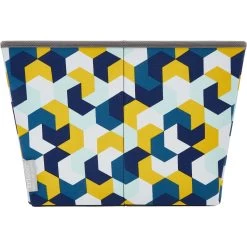 Frisco Rectangle Collapsible Pet Toy Storage Bin, Yellow Geometric -Frisco 250578 PT5. AC SS1800 V1615572202