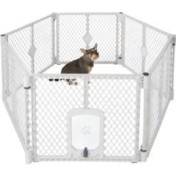 Frisco 6-Panel Plastic Exercise Dog Playpen, Light Gray 12 Frisco 6-Panel Plastic Exercise Dog Playpen, Light Gray -Frisco 252045 PT2. AC SS1800 V1611089724