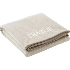 Frisco Faux Linen Personalized Dog & Cat Blanket, Beige, Large 11 Frisco Faux Linen Personalized Dog & Cat Blanket, Beige, Large -Frisco 252621 PT2. AC SS1800 V1604672815