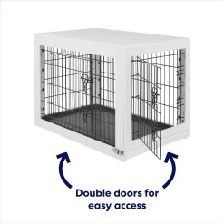 Frisco Double Door Furniture Style Dog Crate, White 9 Frisco Double Door Furniture Style Dog Crate, White -Frisco 253029 PT3. AC SS1800 V1617644305
