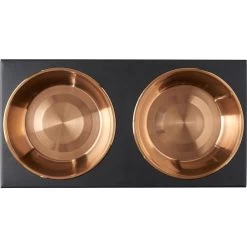 Frisco Copper Stainless Steel Elevated Foldable Double Dog & Cat Bowls -Frisco 253060 PT4. AC SS1800 V1616595727