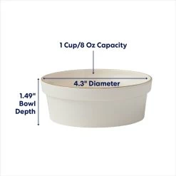 Frisco Gold Trim Melamine Dog & Cat Bowl -Frisco 253062 PT1. AC SS1800 V1692728309