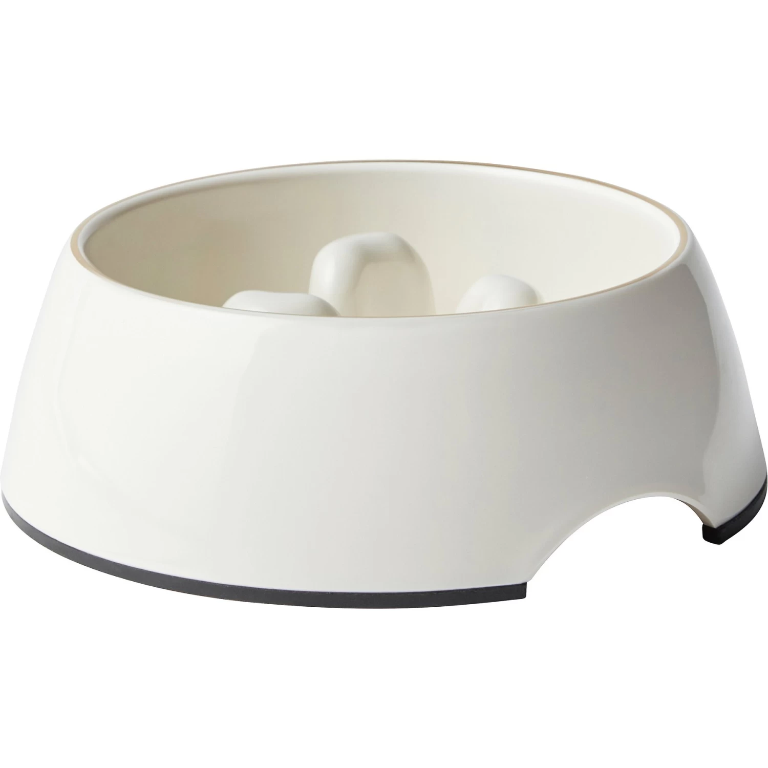 Frisco Melamine Slow Feed Dog & Cat Bowl With Gold Trim 3 Frisco Melamine Slow Feed Dog & Cat Bowl With Gold Trim