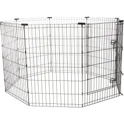 Frisco Heavy Duty Fold & Carry Double Door Collapsible Wire Dog Crate & Frisco Wire Dog & Small Pet Exercise Pen With Step-Through Door -Frisco 255537 PT3. AC SS1800 V1603646527