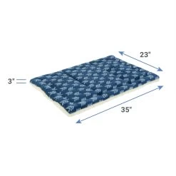 Frisco Plush Tri-fold Arrow Print Dog Crate Mat -Frisco 255998 PT1. AC SS1800 V1616765341
