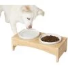 Frisco Ceramic Dog & Cat Double Diner With Elevated Wood Stand -Frisco 256052 MAIN. AC SS1800 V1616074701