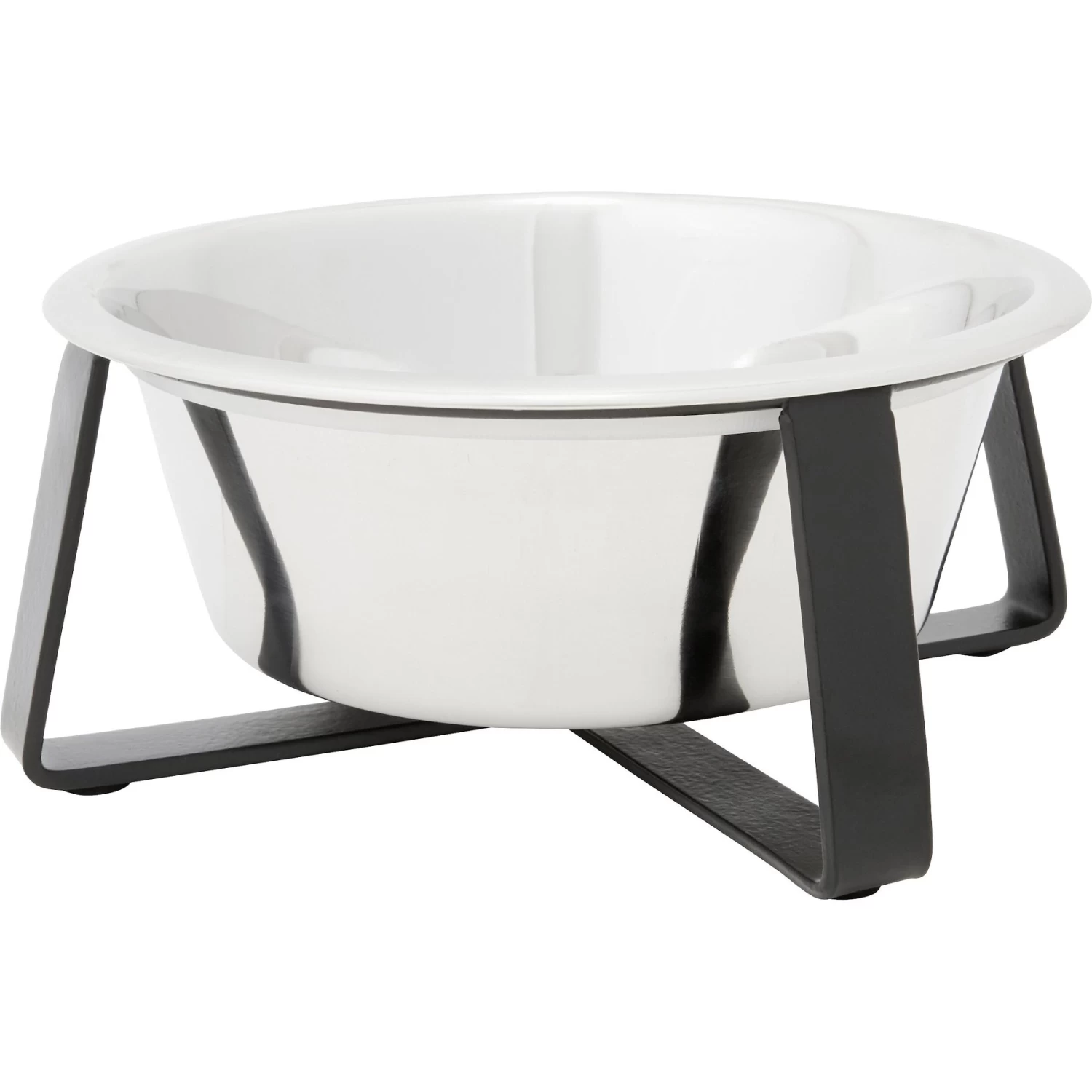 Frisco Black Iron Non-Skid Stainless Steel Dog & Cat Bowl 3 Frisco Black Iron Non-Skid Stainless Steel Dog & Cat Bowl