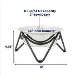 Frisco Triangle Iron Non-Skid Elevated Dog & Cat Bowl -Frisco 257155 PT1. AC SS1800 V1692728186