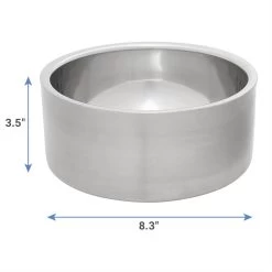 Frisco Insulated Non-Skid Stainless Steel Dog & Cat Bowl -Frisco 261757 PT1. AC SS1800 V1623937522