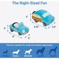 Frisco Road Trip Cruisers Plush Squeaky Dog Toy, 2 Count -Frisco 261982 PT1. AC SS1800 V1622563953