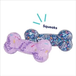 Frisco Birthday TPR Fetch Bone Squeaky Dog Toy 10 Frisco Birthday TPR Fetch Bone Squeaky Dog Toy -Frisco 264422 PT2. AC SS1800 V1695760990