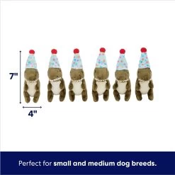 Frisco Birthday Volcano & Dinosaurs Hide & Seek Puzzle Plush Squeaky Dog Toy -Frisco 264424 PT2. AC SS1800 V1695761147