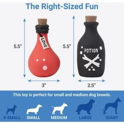 Frisco Magic Potions Latex Squeaky Dog Toy, 2 Count -Frisco 265632 PT1. AC SS1800 V1623351742