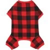 Frisco Dog & Cat Cozy Polar Fleece PJs, Red Plaid -Frisco 268510 MAIN. AC SS1800 V1637726888